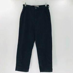 Everlane The Straight Leg Crop Pants High Rise Black Size 8
